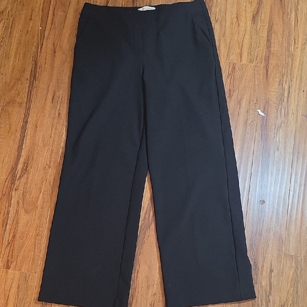 Harper + Blair Black Wide Leg Slacks Size Large
